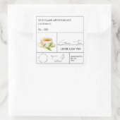 Étiquette de thé vert Apothecaire (Sac)