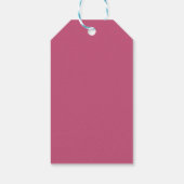 Étiquette de thème d'automne rose pour objets fait (Dos)