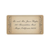 Étiquette de ticket vintage (Devant)