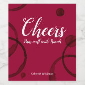 Étiquette de tôle à vin (Étiquettes simples)