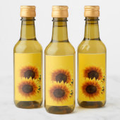 Étiquette de tournesol de bouteille d'huile (Bouteilles)
