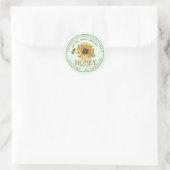 Étiquette de tournesol et de miel d'abeille (Sac)