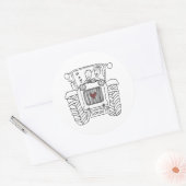 Étiquette de tracteur de Mariage campagnard person (Enveloppe)