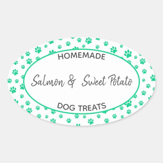 Étiquette de traitement de chien fait maison (Devant)