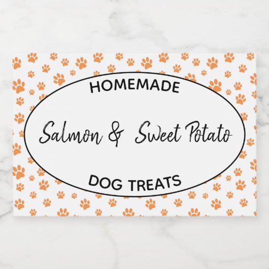 Étiquette de traitement de chien fait maison (Étiquettes simples)