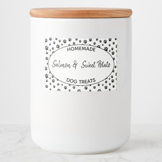 Étiquette de traitement de chien fait maison (Devant)