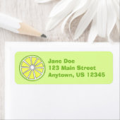 Étiquette de tranches de tranches de chaux aux agr (En situation)