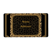 Étiquette de transport Leopard (Devant)