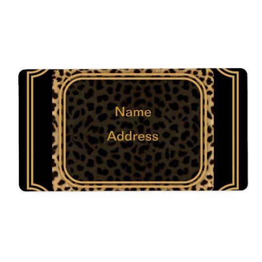 Étiquette de transport Leopard (Devant)