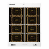 Étiquette de transport Leopard (Feuille entière)