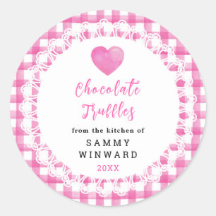 Étiquette de Truffes au Chocolat Maison