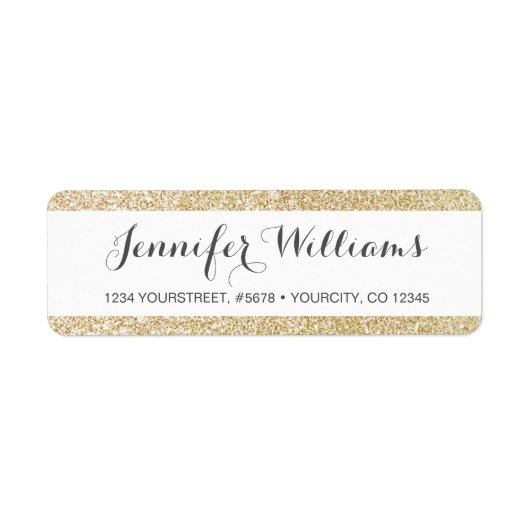 Étiquette de typographie de script de Parties scin (Devant)