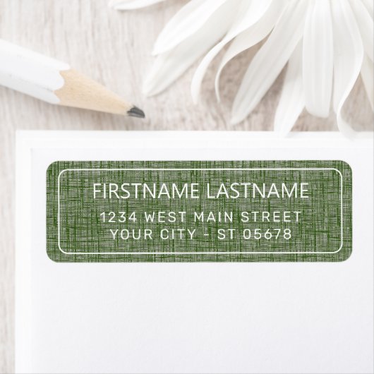 Étiquette de typographie simple et chic avec écrit (En situation)