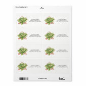 Étiquette de vacances (Feuille entière)