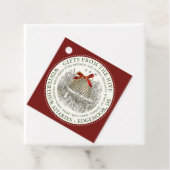 Étiquette de vacances pour paniers cadeaux et Sacs (En situation)