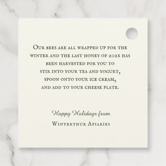 Étiquette de vacances pour paniers cadeaux et Sacs (Dos)