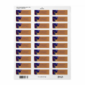 Étiquette de vacances pour trois hommes sages (Feuille entière)