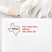 Étiquette de vacances TeXmas Texas Xmas (En situation)