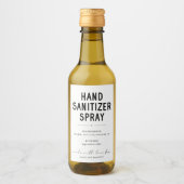 Étiquette de vaporisateur Sanitizer fait maison pe (Devant)