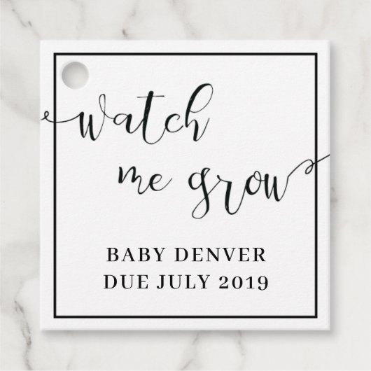 Étiquette de veille de croissance Plante Favoriser (Devant)