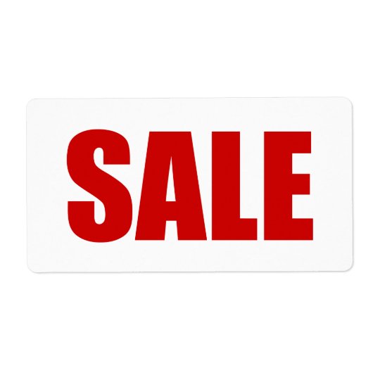 ÉTIQUETTE DE VENTE (Devant)