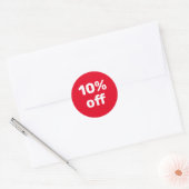 ÉTIQUETTE DE VENTE PERSONNALISÉE 10% DE RÉDUCTION (Enveloppe)