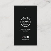 Étiquette de vêtements avec prix et logo | Recto-V (Devant)