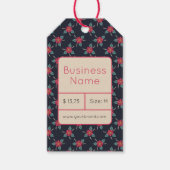 Étiquette de vêtements de la boutique florale (Devant)