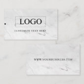 Étiquette de vêtements de logo d'entreprise minima (Devant / Derrière)