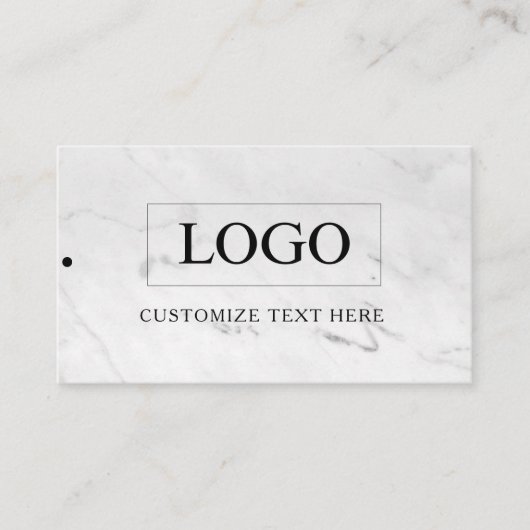 Étiquette de vêtements de logo d'entreprise minima (Devant)