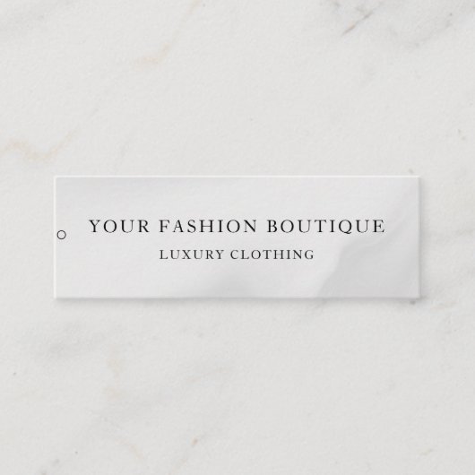 Étiquette de vêtements de logo d'entreprise minima (Devant)
