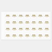 Étiquette de vêtements en fer moderne sur mesure (Feuille)