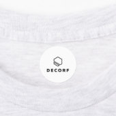 Étiquette de vêtements en petit cercle (Apposé)