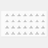 Étiquette de vêtements en petit cercle (Feuille)