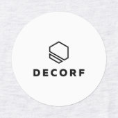 Étiquette de vêtements en petit cercle (Design 2)