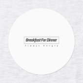 Étiquette de vêtements en petit cercle (Design 1)