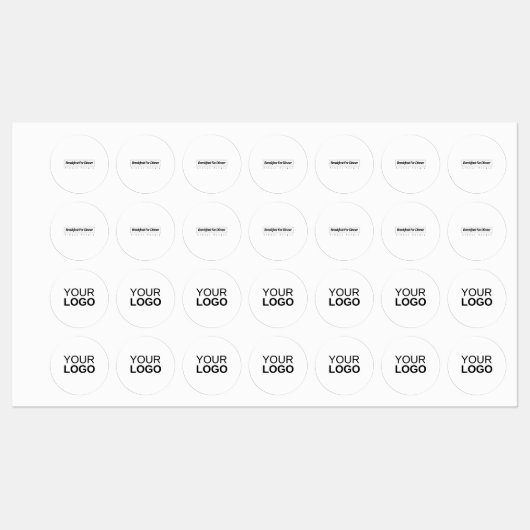 Étiquette de vêtements en petit cercle (Feuille)