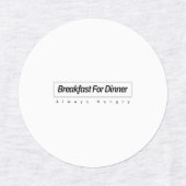 Étiquette de vêtements en petit cercle (Design 2)