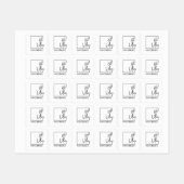 Étiquette de vêtements personnalisée pour article (Feuille)