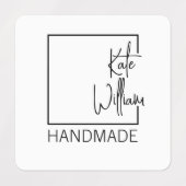 Étiquette de vêtements personnalisée pour article (Design 1)