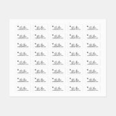 Étiquette de vêtements personnalisée pour article  (Feuille)