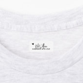 Étiquette de vêtements personnalisée pour article  (Apposé)