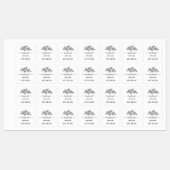 Étiquette de vêtements personnalisée pour article (Feuille)