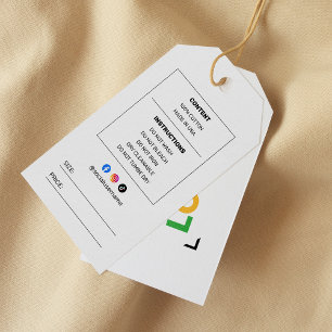 Étiquette de vêtements personnalisée pour petite e