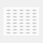 étiquette de vêtements personnalisés Crafter pour  (Feuille)