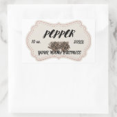 Étiquette de viande ronde classique Cla personnali (Sac)