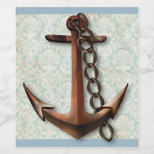 Étiquette de vin Anchor (Étiquettes simples)