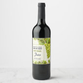 Étiquette de vin aux fruits de raisin (Devant)