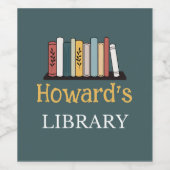 Étiquette de vin - Bibliothèque - Personnalisé - A (Étiquettes simples)