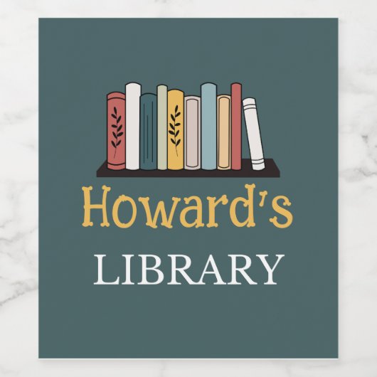 Étiquette de vin - Bibliothèque - Personnalisé - A (Étiquettes simples)